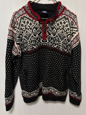 ICEWEAR Icelandic Pure Wool Windstopper Bjorn Fair Isle Mens Size Extra Large XL